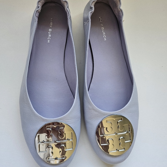 Tory Burch Claire Ballet Flats Sz 7, Lilac - Picture 3 of 5